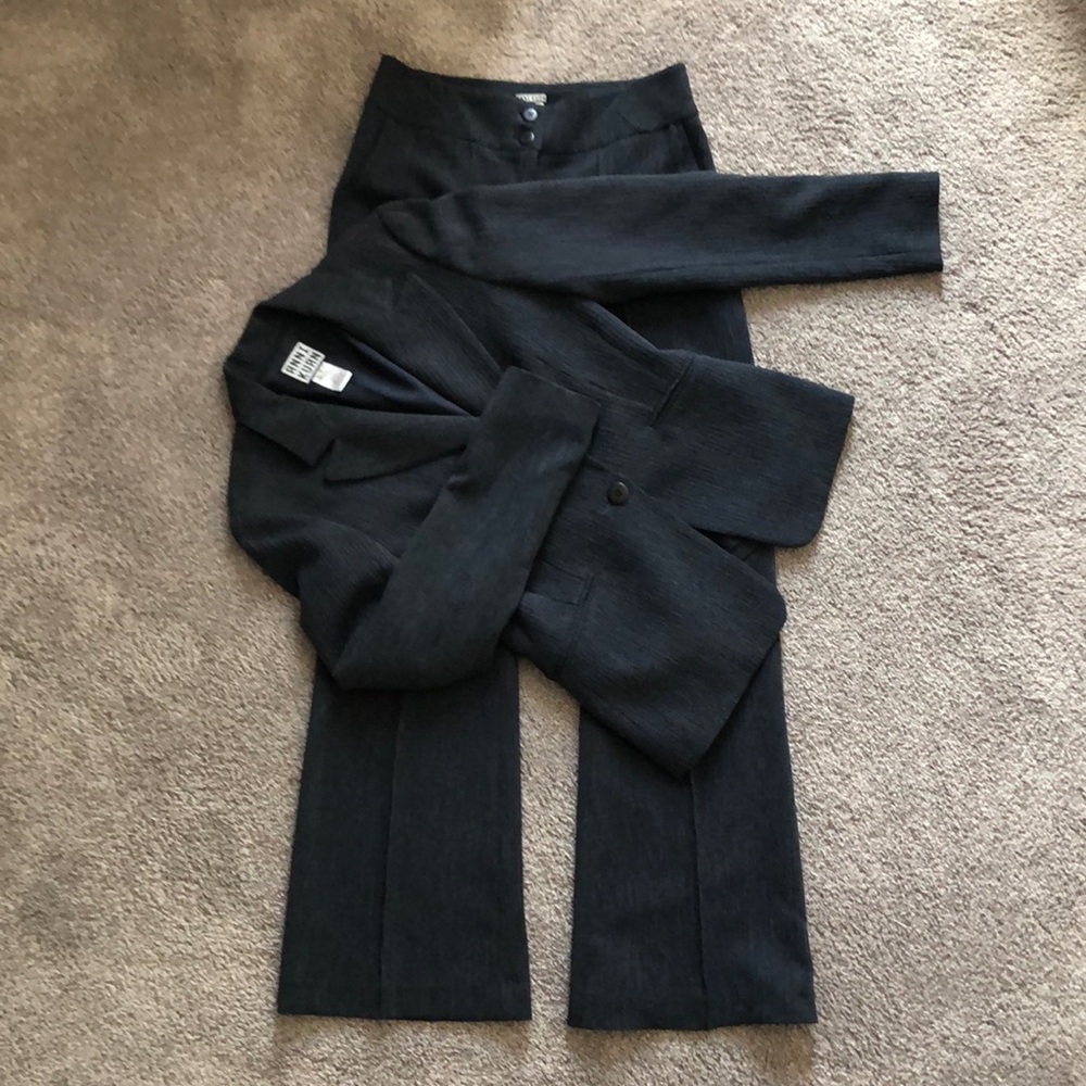 Anni Kuan Blue-Gray Pantsuit